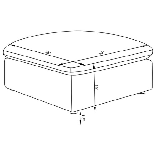 Hobson - Square Upholstered Ottoman