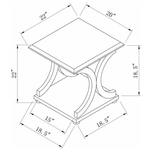 Shelly - Engineered Wood Table