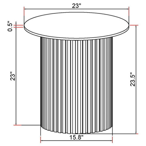 Rowena - Round Sintered Stone Table