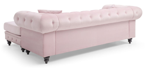 Nola - Sofa Chaise - Pink