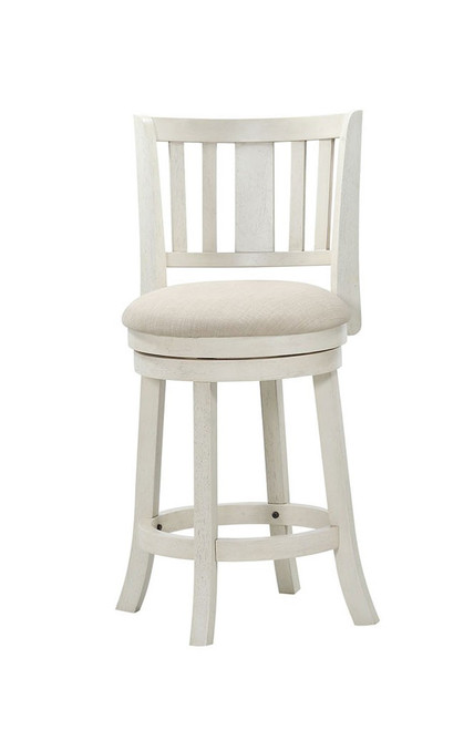 D01822 Antique White 24 inch Swivel Counter Stool AV-D01822-GC by Avalon