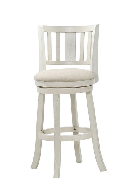 D01822 Antique White 29 inch Swivel Barstool by Avalon