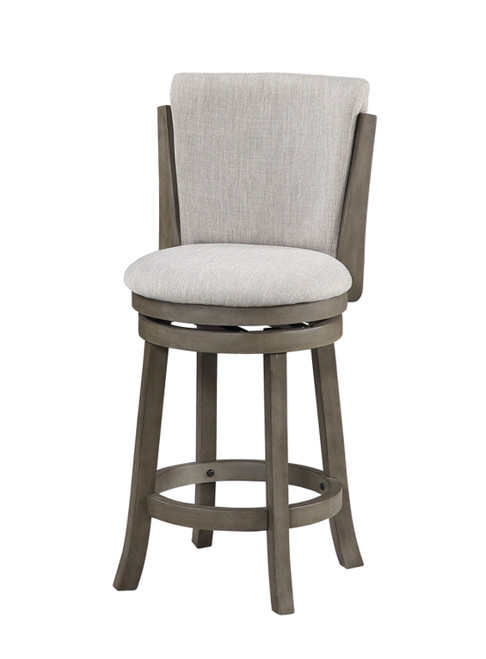 D01977 Antique Gray 24 inch Swivel Counter Stool by Avalon