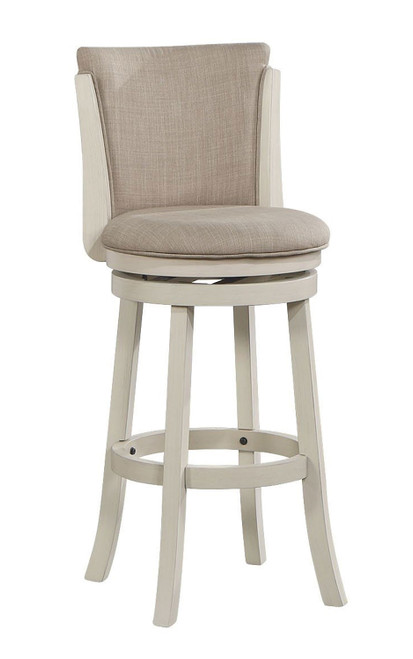 D01977 White Gray 29 inch Swivel Barstool by Avalon