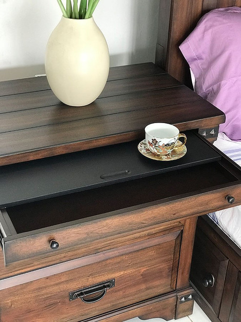 Aspen Village Nightstand (Toasted Brown Mahogany)