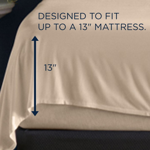 Linens - Tempur Rayon from Bamboo Sheet Set - Sandstone