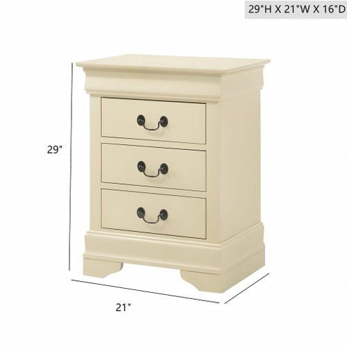 Louis Phillipe - Nightstand - Wood