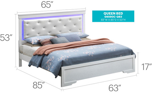 LED Elegant Bed