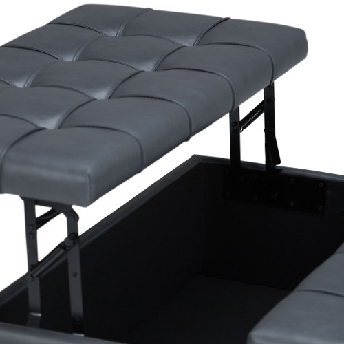 Harrison - Upholstered Coffee Table Storage Ottoman