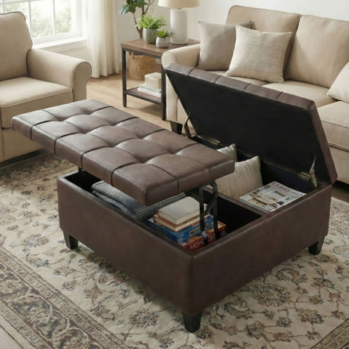 Harrison - Large Coffee Table Storage Ottoman