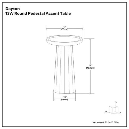 Dayton - Handcrafted Wooden Accent Table