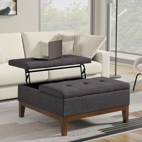 Dover - Multifunctional Lift Top Coffee Table Storage Ottoman