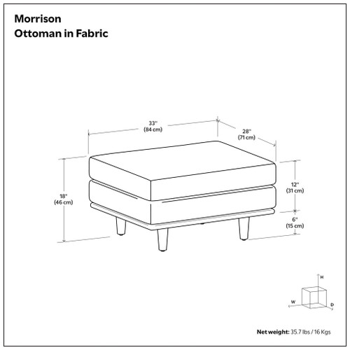 Morrison - Handcrafted Ottoman