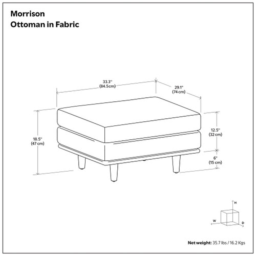 Morrison - Handcrafted Ottoman