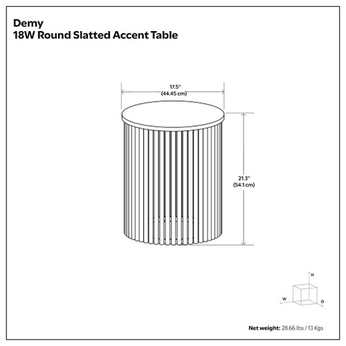 Demy - Handcrafted Metal Accent Table