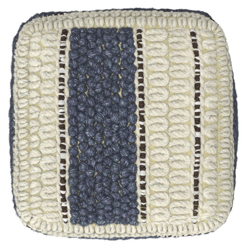 Grady - Handcrafted Square Pouf