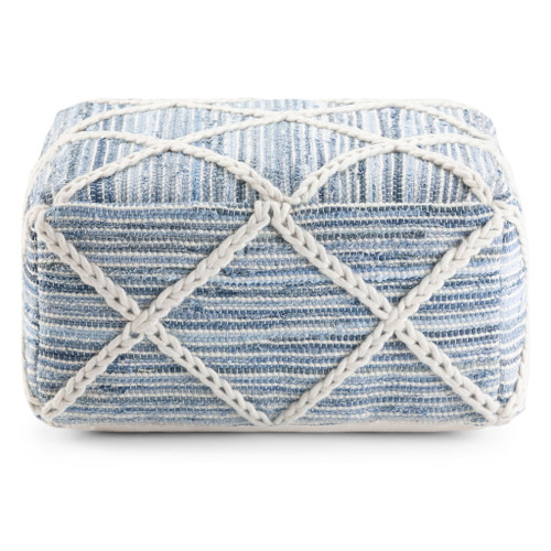 Cowan - Handcrafted Square Pouf