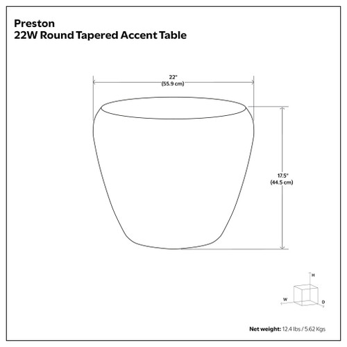 Preston - Handcrafted Metal Side Table
