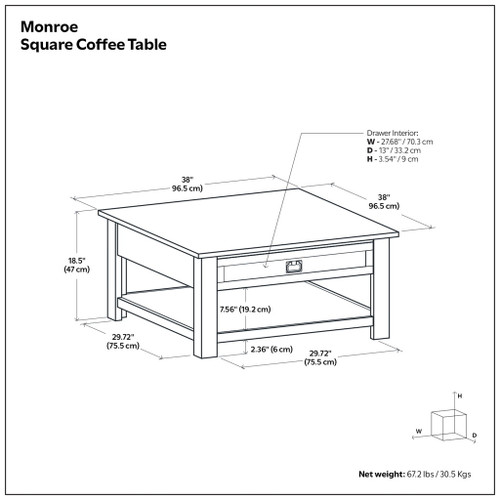 Monroe - Handcrafted Side Table