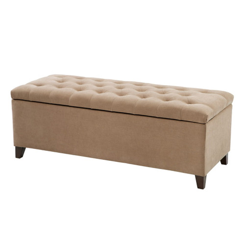 Elegant Design Tufted Top, Soft Close Storage Bench