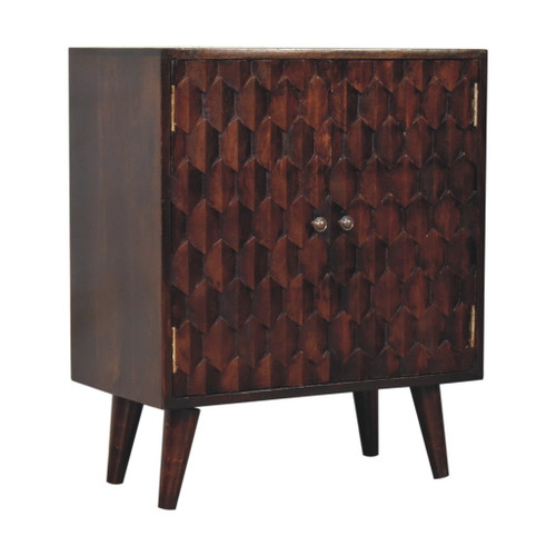 Mini Pineapple Carved Cabinet