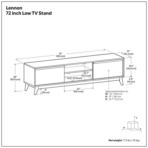 Lennon - Handcrafted Low TV Stand