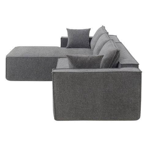 Free Combination Minimalist Style Modular Sectional, Wrinkle Resistant Couch Set L Shaped Compressed Sofa For Living Room