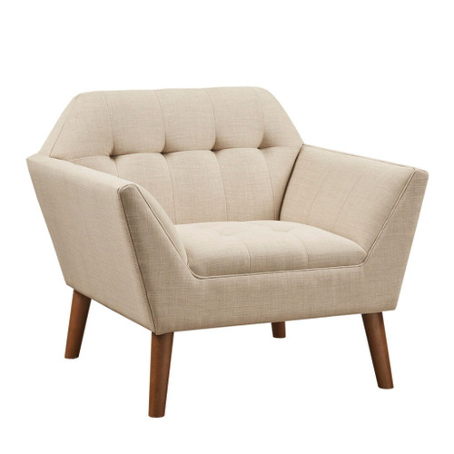 Modern Lounge Chair With Button Tufting