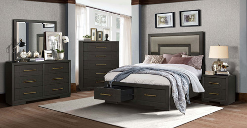 B00518 Panel Storage Bedroom Set