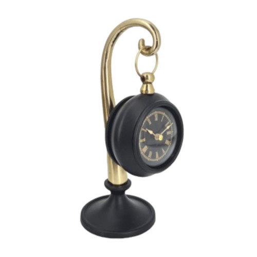 8" Avignon Desk Clock - Gold / Black