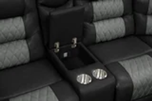 Jordon Reclining Sectional in Leather Gel Jordon Reclining Sectional in Leather Gel