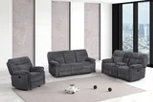 Bravo 3pc Reclining Set in Fabric Bravo 3pc Reclining Set in Fabric