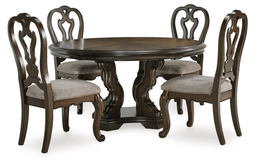 Margeux Dining Set in Dark Brown