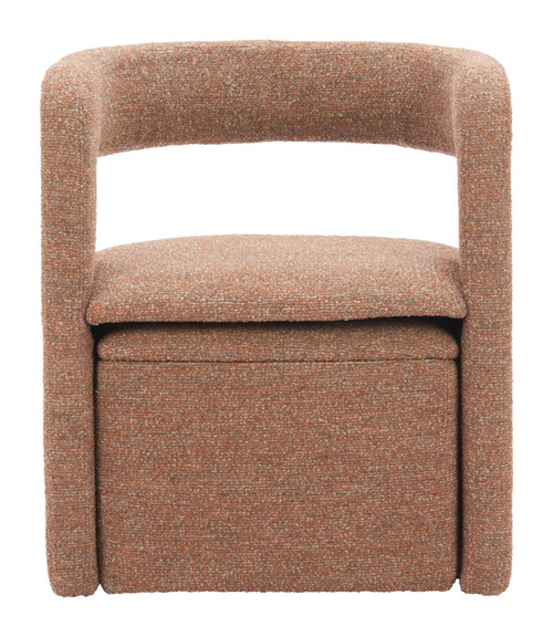 Atria - Accent Chair & Ottoman - Tawny Brown