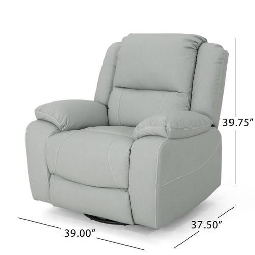 Stylish Wide Manual Swivel Standard Recliner