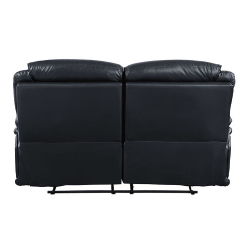Ralorel - Motion Loveseat - Black Top Grain Leather