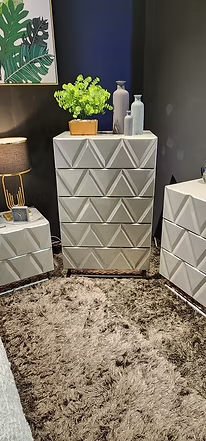 Vera Bedroom Set in Gray