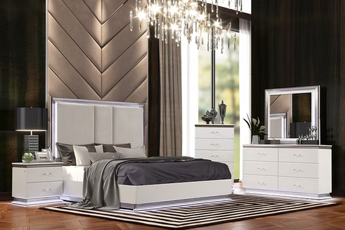 LLana Bedroom Set in White B8300 by New Era Innovations