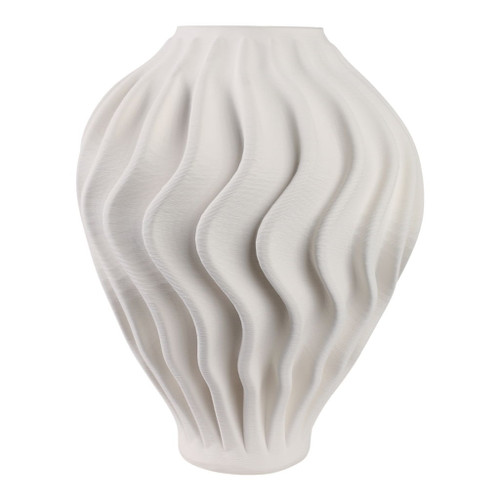 Ovalta Large 3D Printed Vase - Ivory