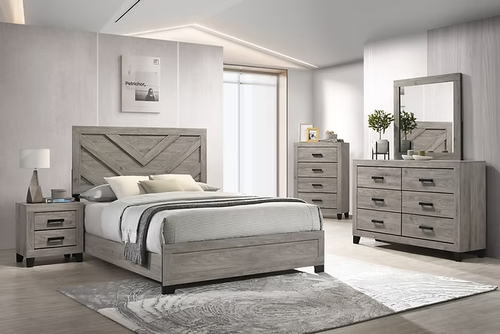 Avery Bedroom Set in Light Gray B1425 by New Era Innovations