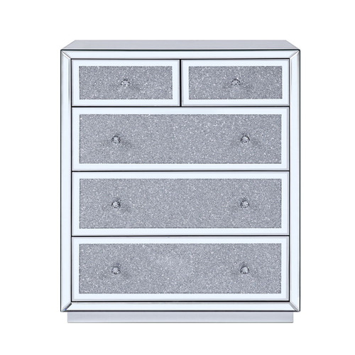 Noralie - Console Cabinet - Faux Diamonds & Mirrored
