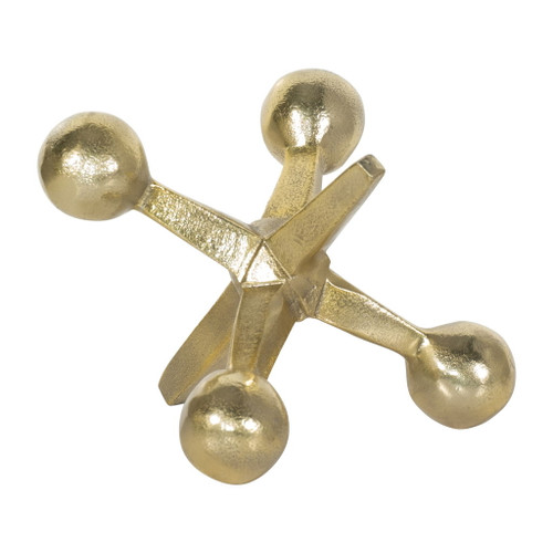 Metal Jacks Decor 5" - Gold