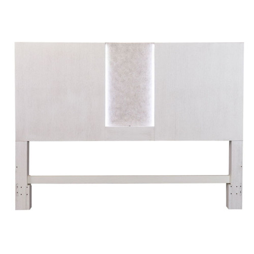 Mirage - King Travertine Panel Headboard - White