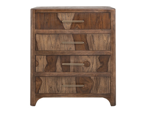 Praga - 4-Drawer Chest - Almond / Barrel Brown