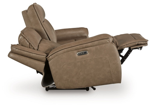 Glencroft - Power Reclining Sofa With Adjustable Headrest - Sahara