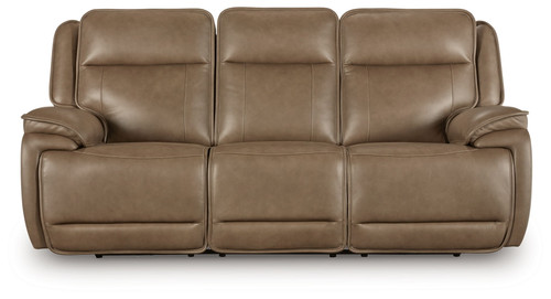 Glencroft - Power Reclining Sofa With Adjustable Headrest - Sahara