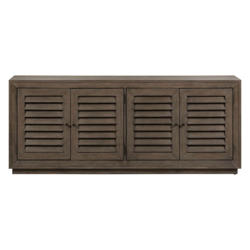 Aspen Sky - 78" TV Console - Weathered Saddle Brown