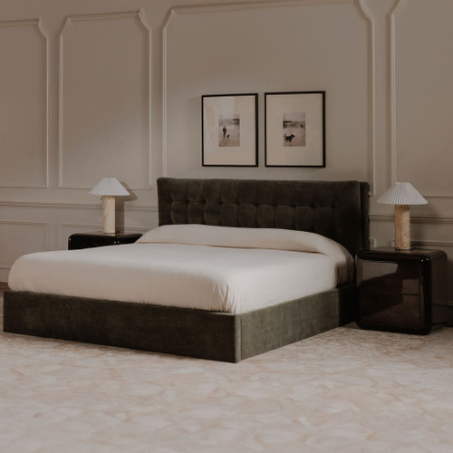 Sebastion - King Storage Bed - Green