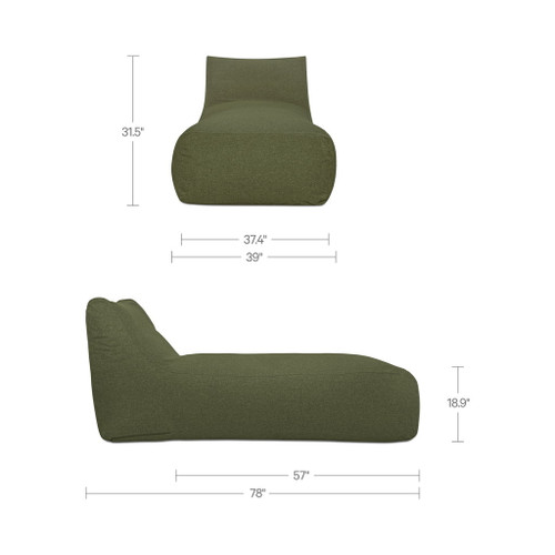 Lirio - Chaise - Green