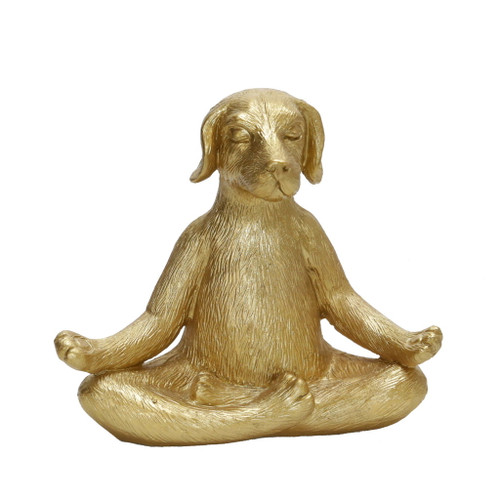 7" Yoga Dog - Gold